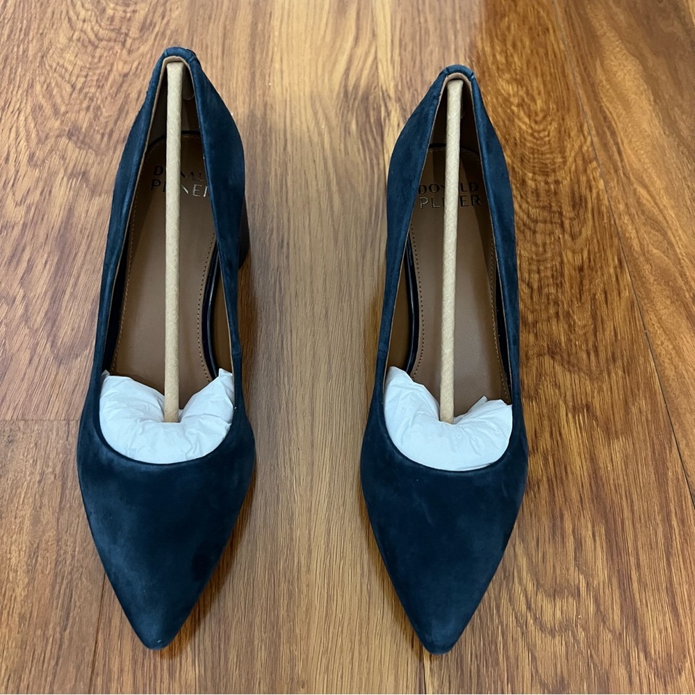 Donald J. Pliner Navy Suede Heels